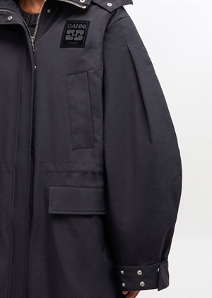 Ripstop tri-layer parka coat Phantom W1012 Ganni 